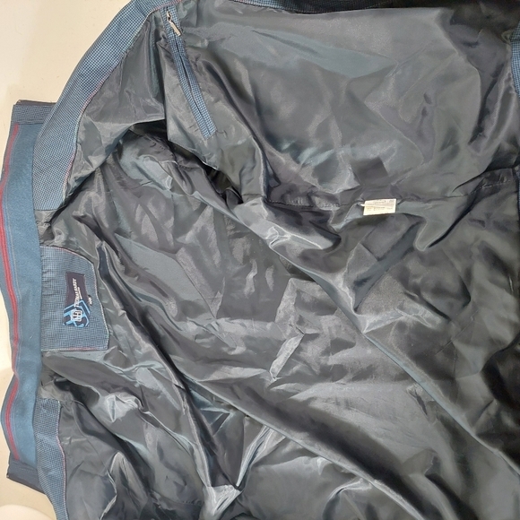 Thomas Hardy Blue Jacket Size L Classic Herringbone Zip Up Members High Neck L - Picture 7 of 11
